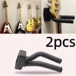 guitarholder til væg - sikker og pladsbesparende ophæng til 1 eller 2 guitarer - Billede 3