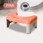 fodskammel til toilet i blå og hvid, grå og hvid, pink og hvid, hvid til komfortabel fodstøtte - Rejse product image