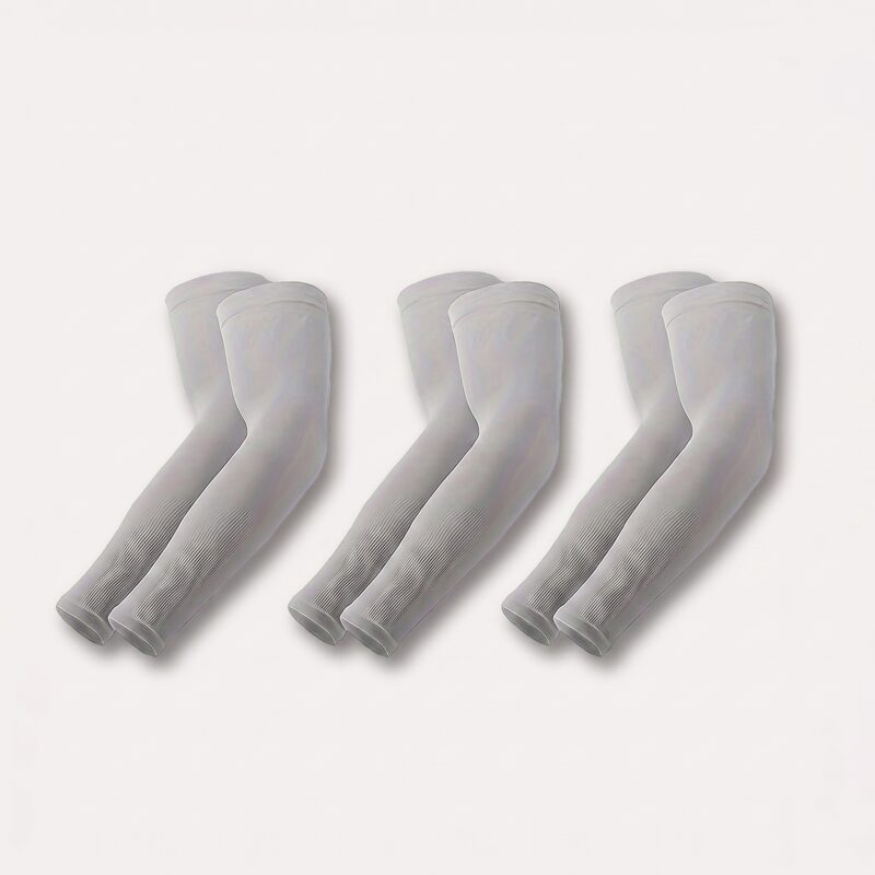 kølearmærmer i sort, grå og hvid - åndbare og hurtigtørrende sæt med 3 par - Rejse product image