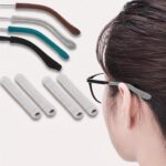 bløde brilleindlæg til ører i brun, grøn, sort og hvid - skridsikre og behagelige på brillestænger - Rejse product image