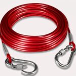 wirekabel med karabinhage til udendørs fastgørelse og rustbestandig brug i 5 m eller 10 m - Rejse product image