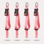 anti-tyveri kuffertrem i sort og pink til sikker fastgørelse og organisering af bagage - Rejse product image