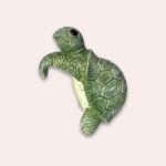 skildpadde figur med detaljeret skjold og dekorativt udtryk til hjemmet eller akvariet
