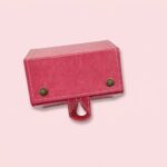 solbrilleopbevaring til 5 par briller i blå, brun, grå, pink, roserød og mørk – foldbar og hængende - Billede 4