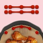silikone clips til airfryer – genanvendelige og varmebestandige holdere til bagepapir - Billede 2