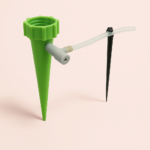 vandingsspyd i glas i grøn og blå til automatisk vanding og jævn vandtilførsel til planter - Billede 2